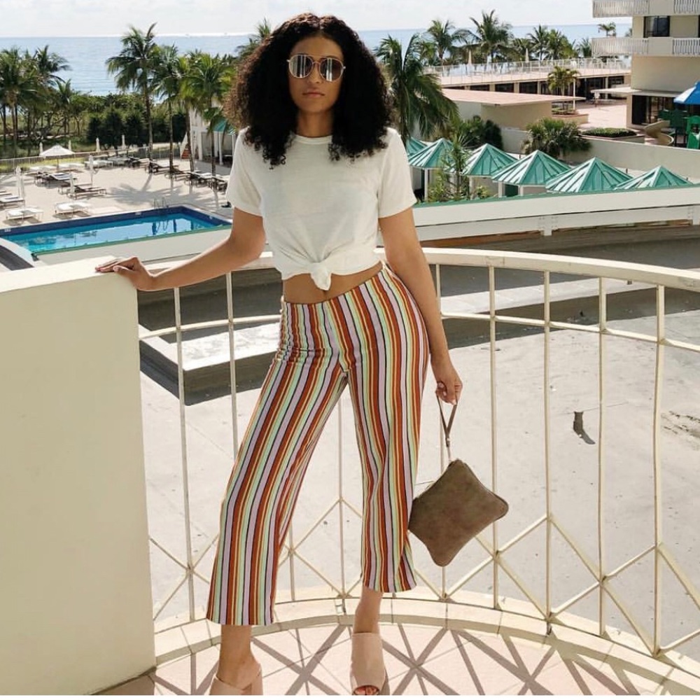 Silence + Noise Striped Pants